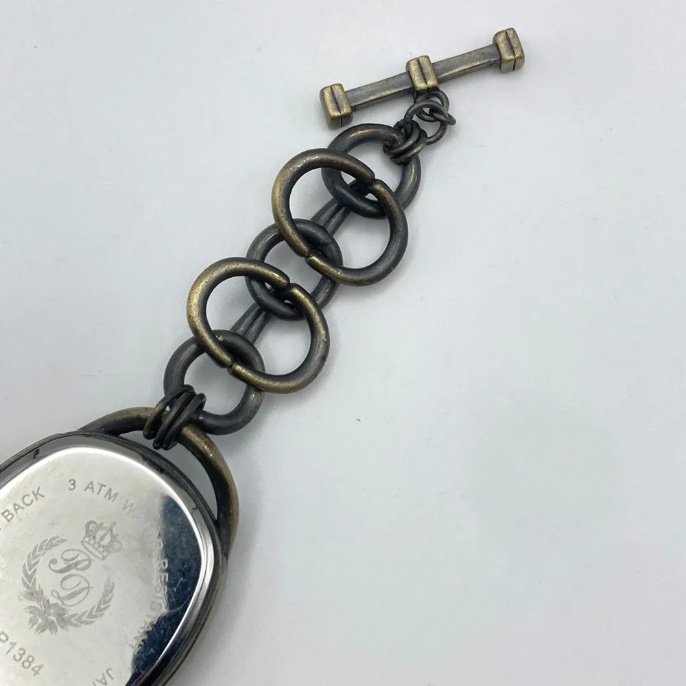 Premier Designs Women's Watch 34mm Brass Tone Toggle Clasp Autumn New Battery 7